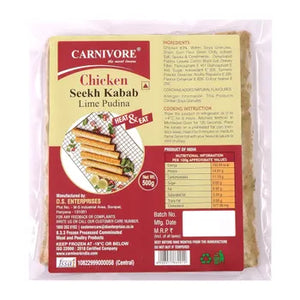 Carnivore Chicken Seekh Kebab (Lime Pudina) - 500g