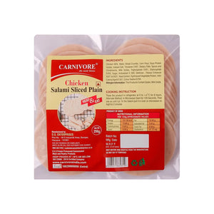 Carnivore Chicken Salami Sliced (Plain)