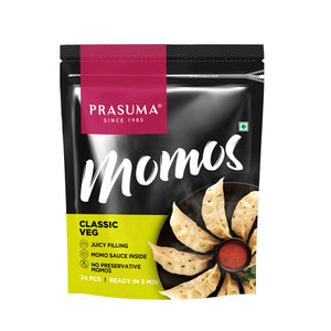 Prasuma Classic Momos (Vegetable) - 24Pcs