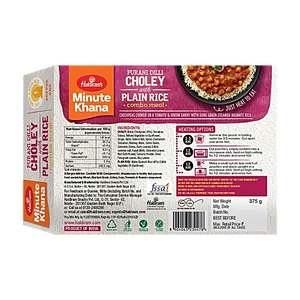 Haldiram Cholley + Plain Rice - 375g