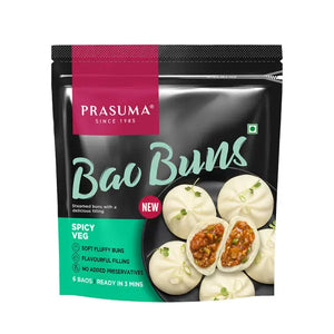 Prasuma Bao Buns (Spicy Vegetable) - 300g (6Pcs)